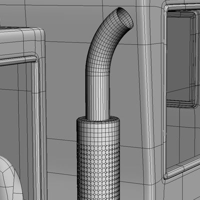 Snowplow Snowplough 3D model_15