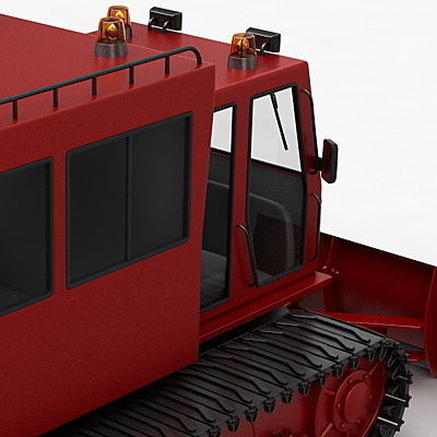 Snowplow Snowplough 3D model_5
