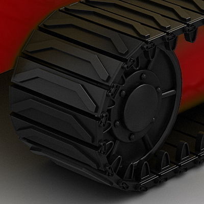 Snowplow Snowplough 3D model_3