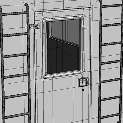 Chair Lift Snowcat Snowplow Snowplough 3D model_23