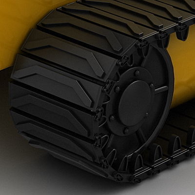 Chair Lift Snowcat Snowplow Snowplough 3D model_7