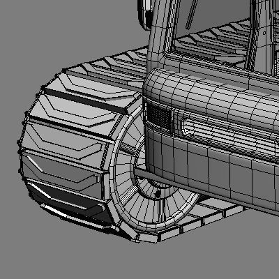 Chair Lift Snowcat Snowplow Snowplough 3D model_18