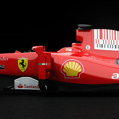 F1 2010 Ferrari F10 3D model_8