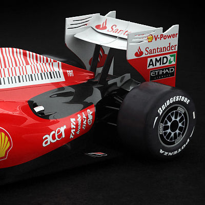 F1 2010 Ferrari F10 3D model_2