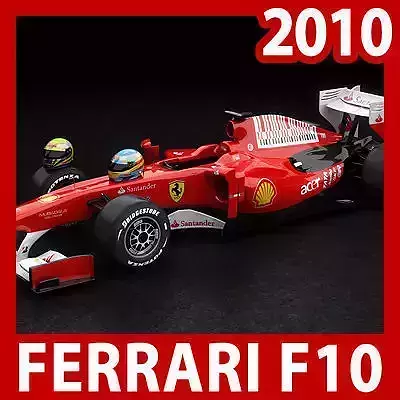 F1 2010 Ferrari F10 3D model