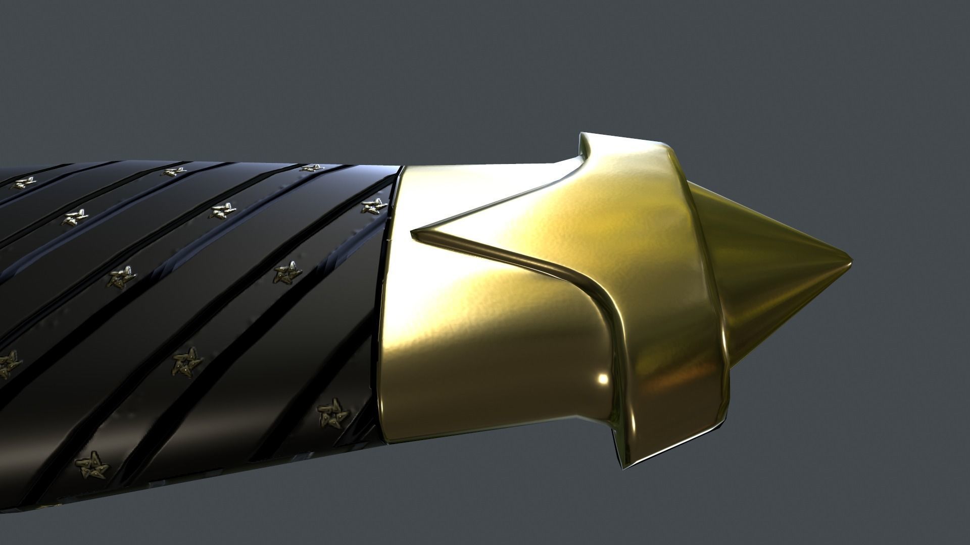 Double Shadow Black Knife Low-Poly 3D Models Low-poly 3D model_13