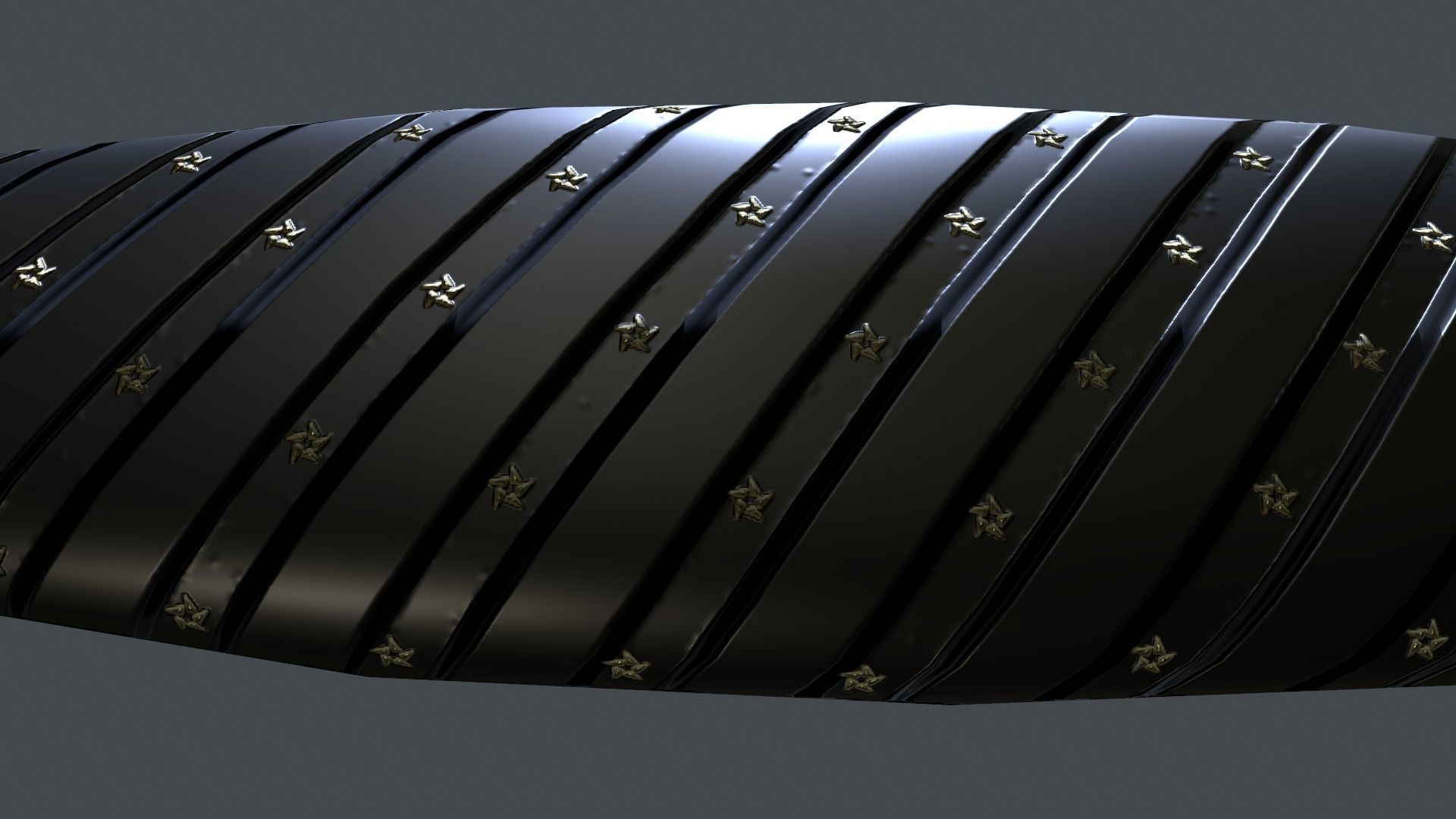 Double Shadow Black Knife Low-Poly 3D Models Low-poly 3D model_11