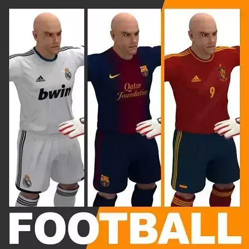 Football Player and Goalkeeper - Real Madrid Barcelona Spain