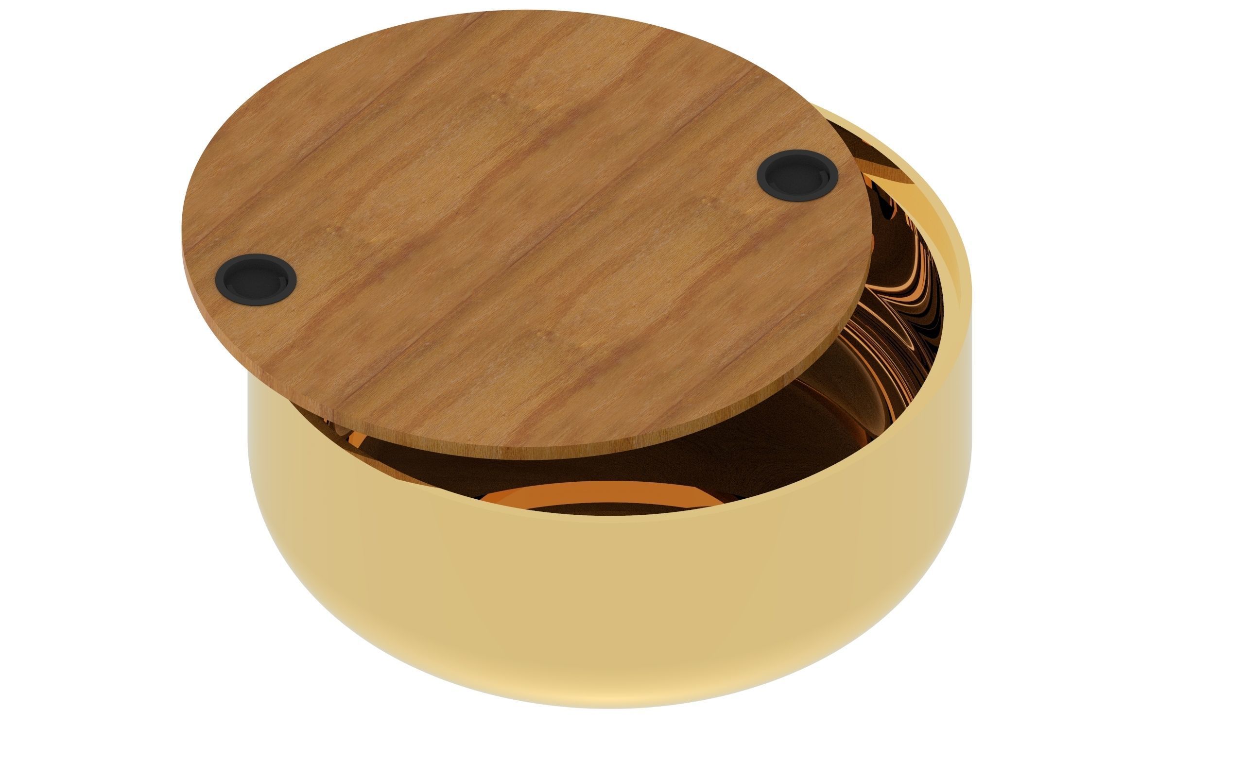 drum storrage coffee table 3D model_1