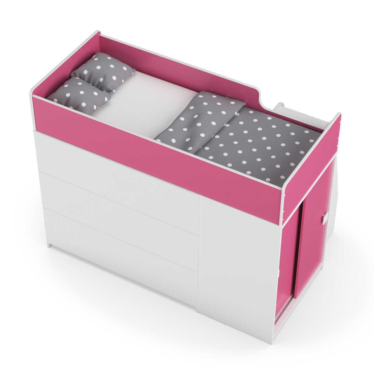Legenda K42F with LP42B childrens modular bed 3D model_4