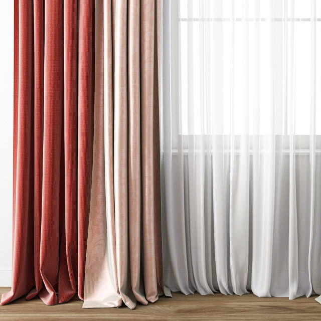 Curtain 144 3D model_1