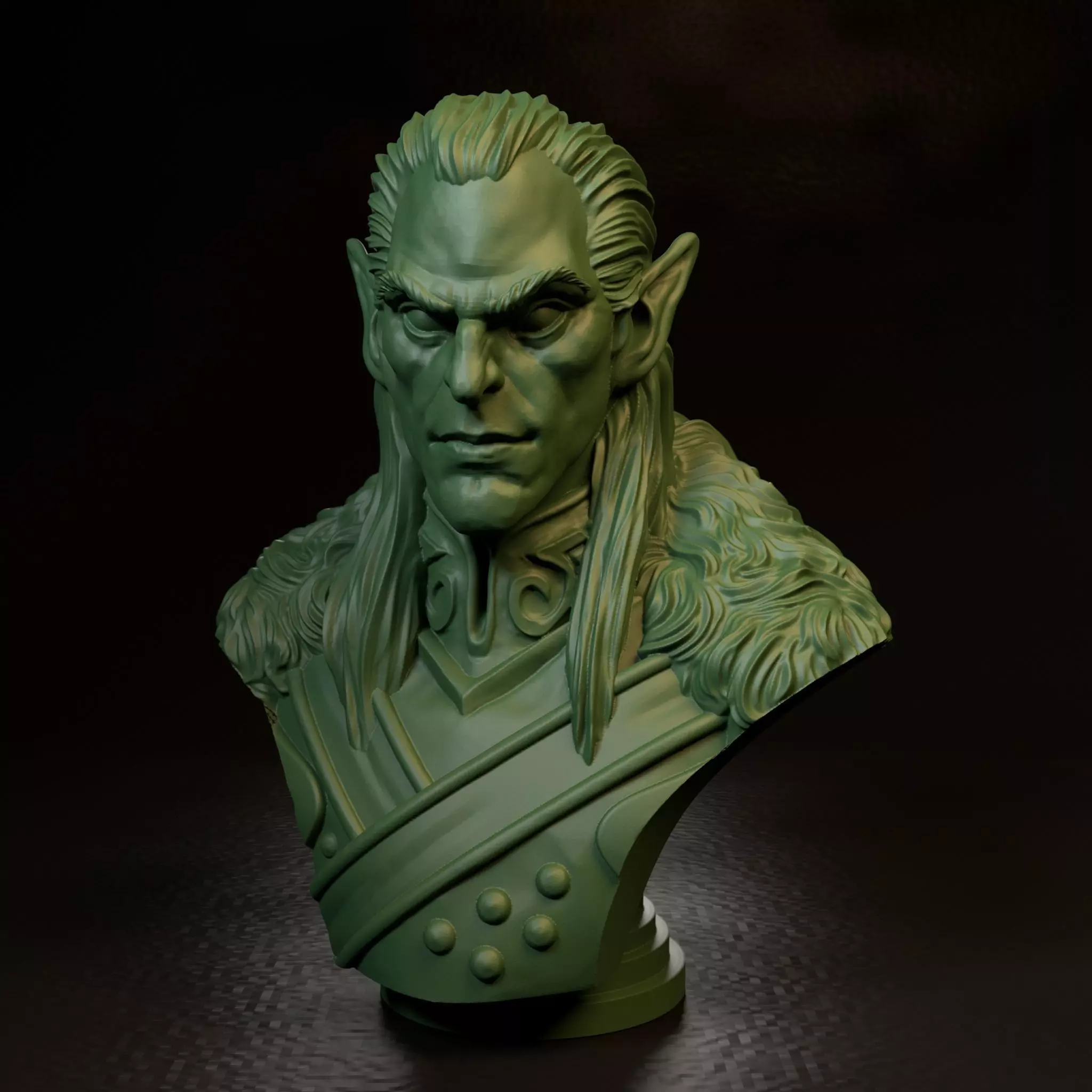 Rahadin Bust Professionally Pre-Supported 3D print model