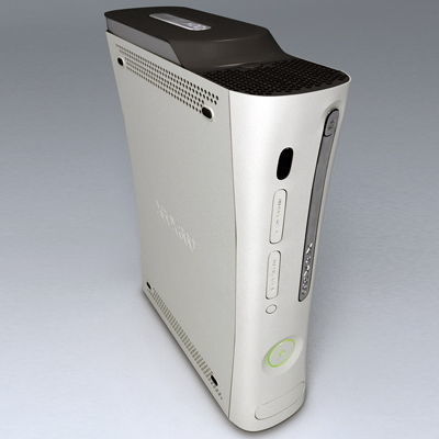 Xbox 360 and Controller 3D model_1