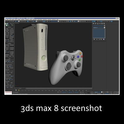 Xbox 360 and Controller 3D model_9