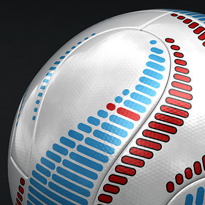 Teamgeist Andalucia Peace Cup 2009 Match Ball 3D model_5