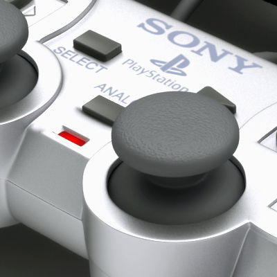 PS2 Controller Dualshock 2 3D model_1