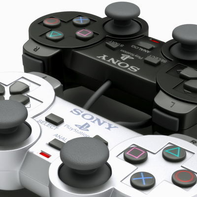 PS2 Controller Dualshock 2 3D model_6