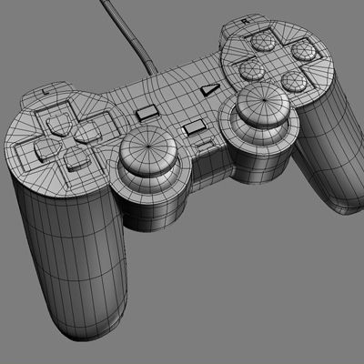 PS2 Controller Dualshock 2 3D model_7