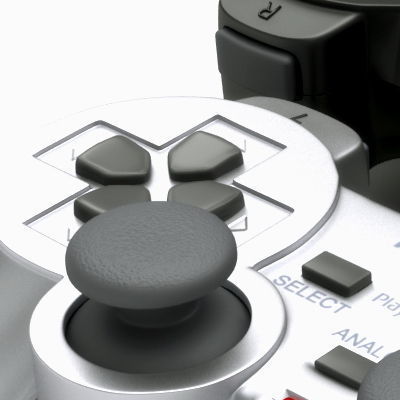 PS2 Controller Dualshock 2 3D model_2