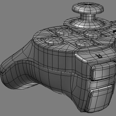 PS2 Controller Dualshock 2 3D model_8