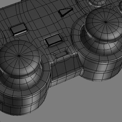 PS2 Controller Dualshock 2 3D model_10