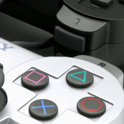 PS2 Controller Dualshock 2 3D model_4