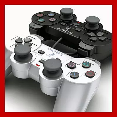 PS2 Controller Dualshock 2 3D model_0