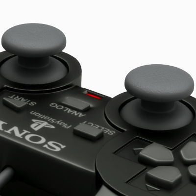 PS2 Controller Dualshock 2 3D model_5