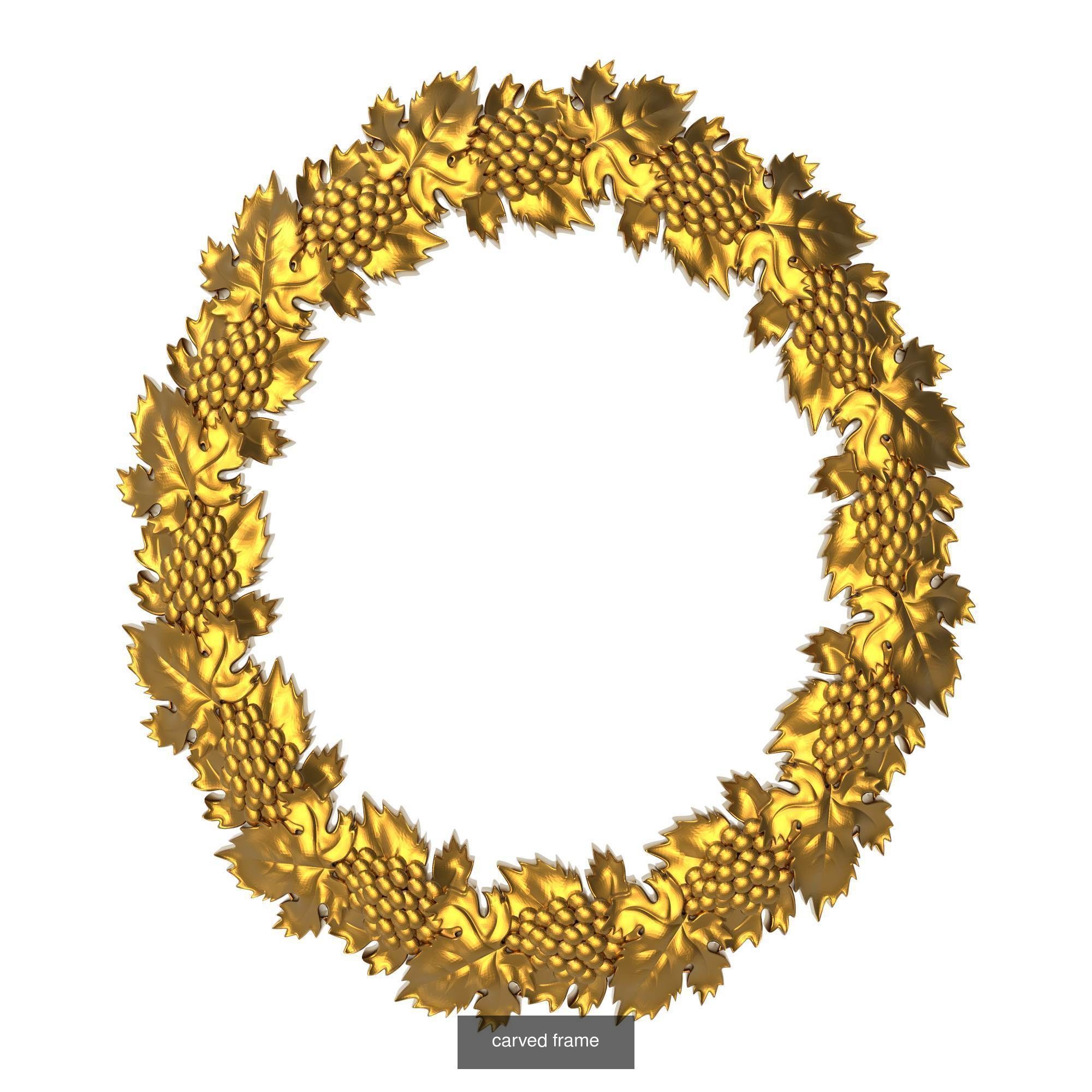 10 carved frames set 3D Model Collection_5