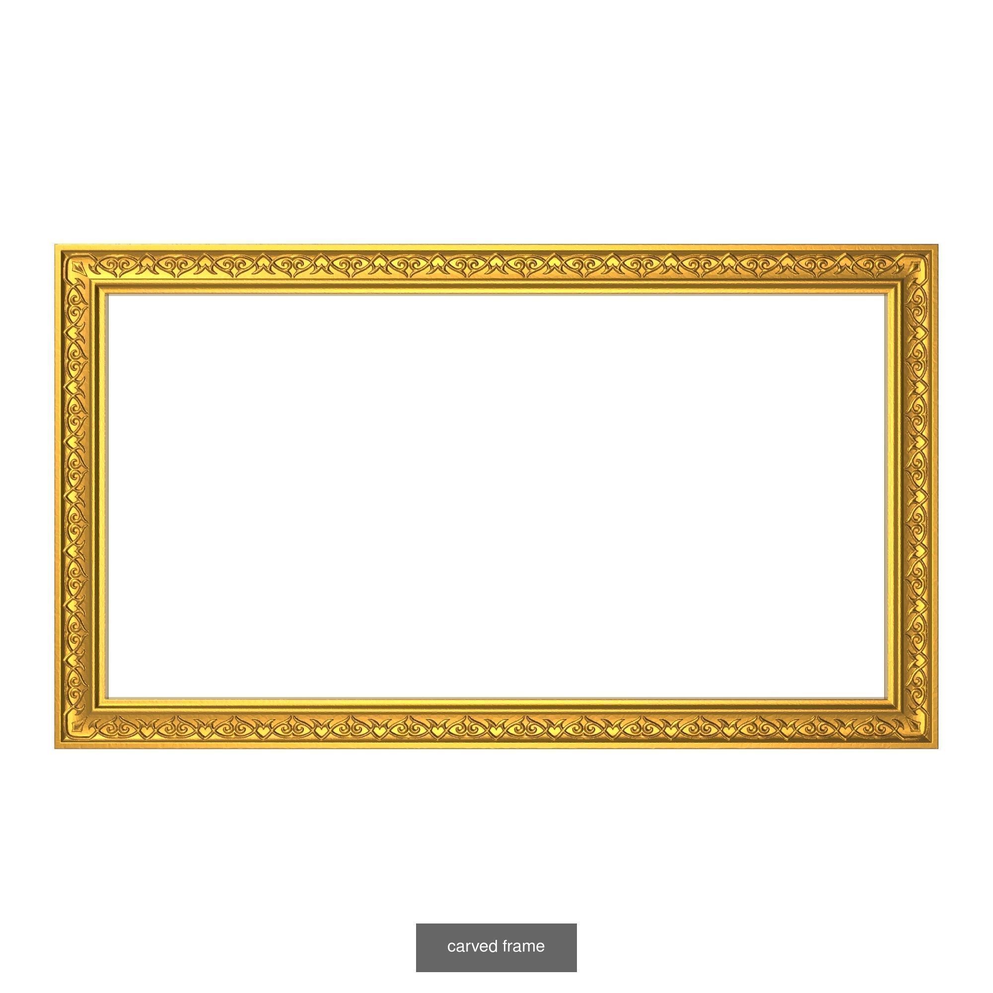 10 carved frames set 3D Model Collection_1