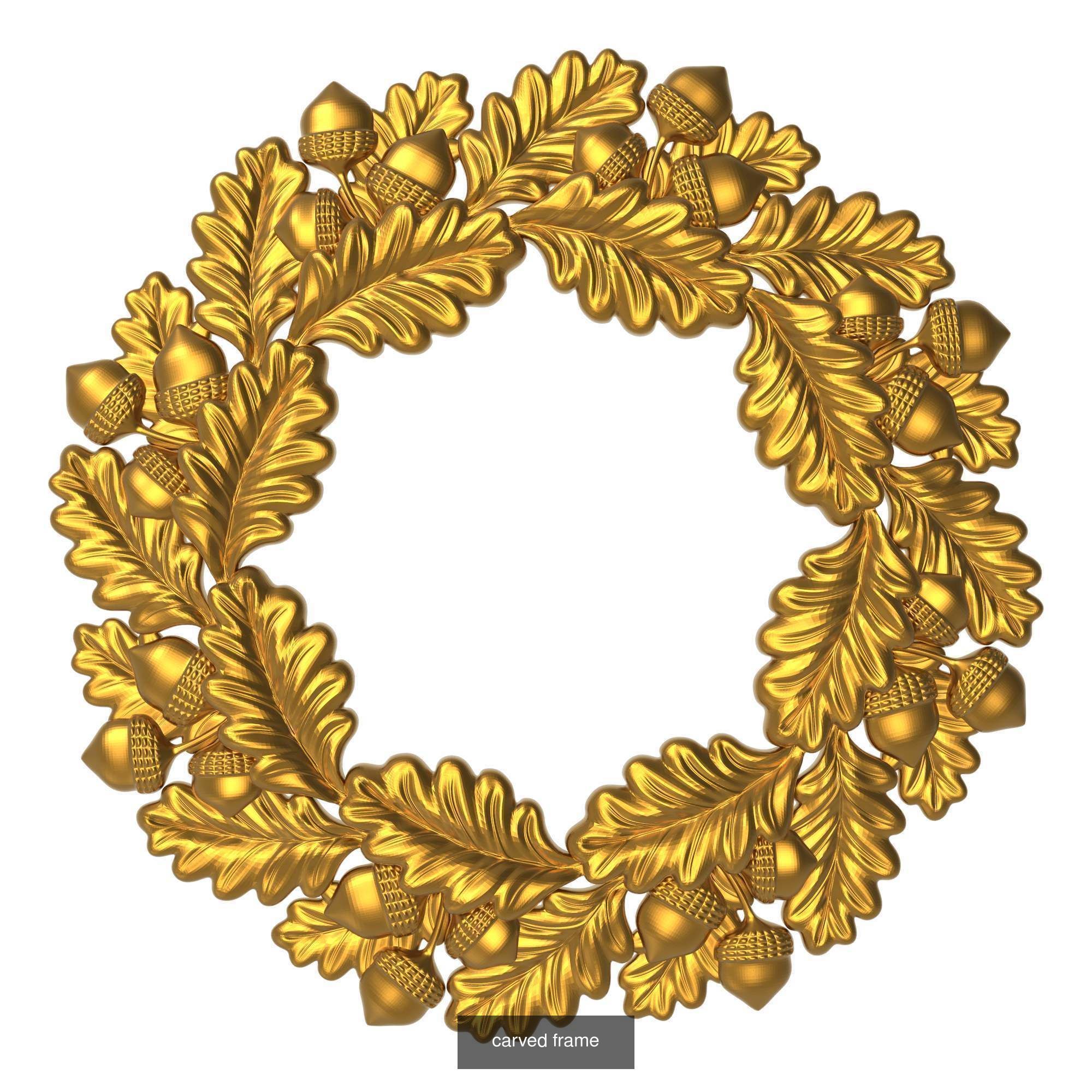 10 carved frames set 3D Model Collection_7