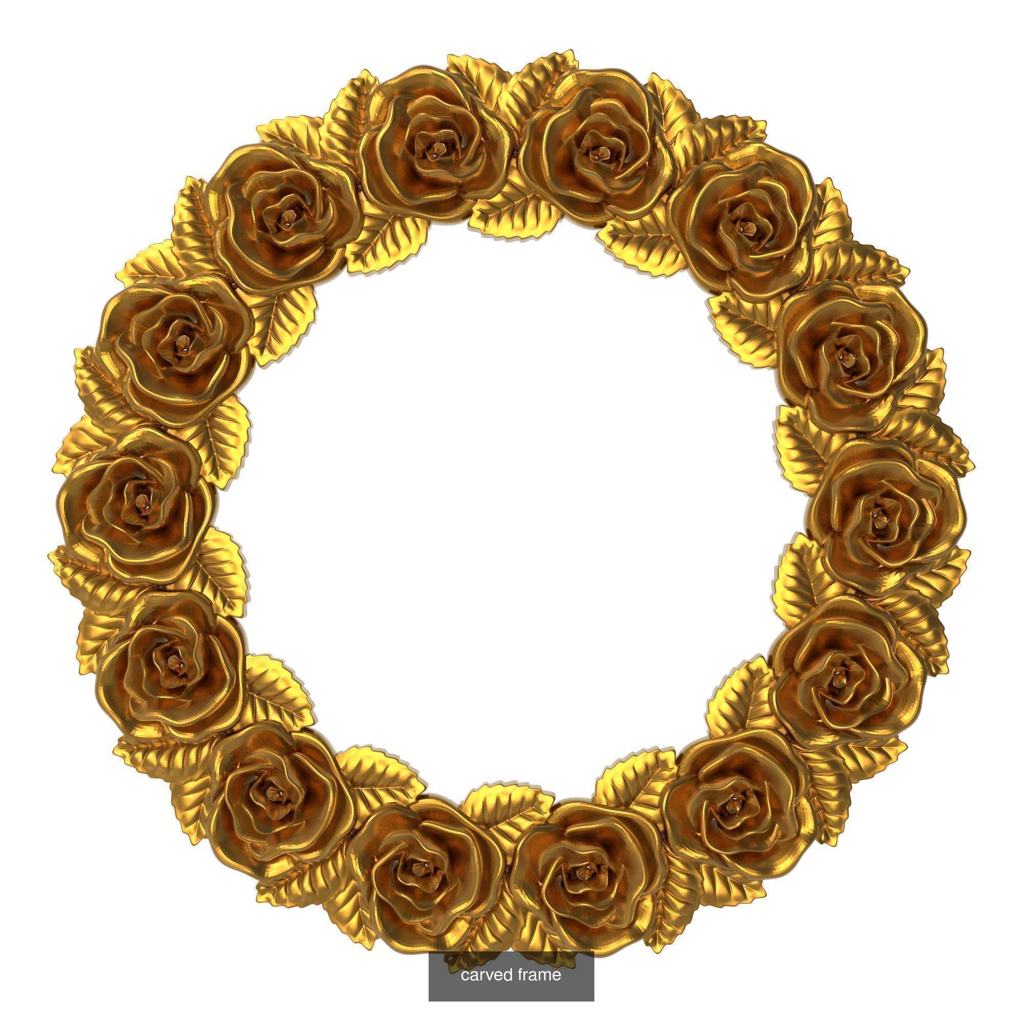 10 carved frames set 3D Model Collection_6