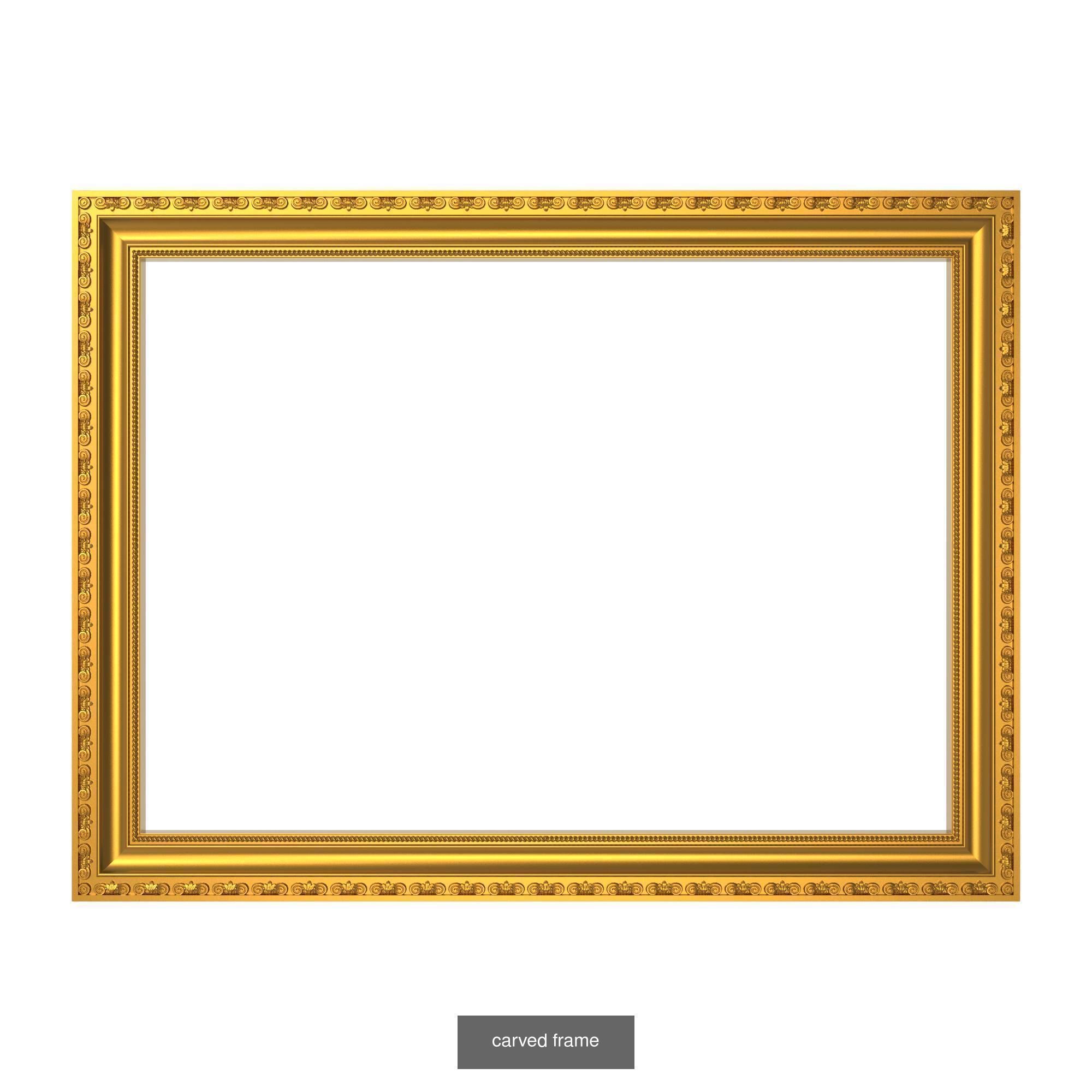 10 carved frames set 3D Model Collection_4