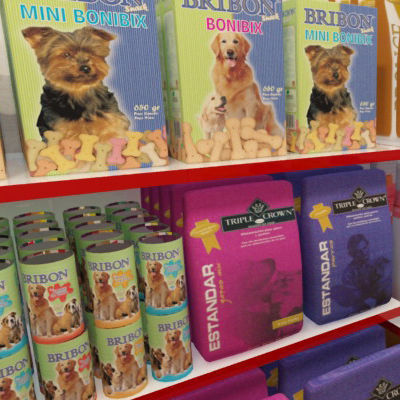 Pet Animal Fodder and Feed Shop 3D model_4