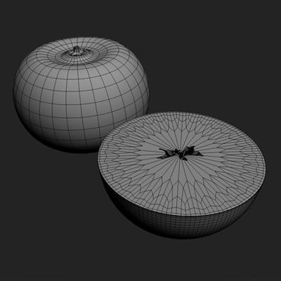 Orange Tangerine Mandarin Clementine 3D model_2