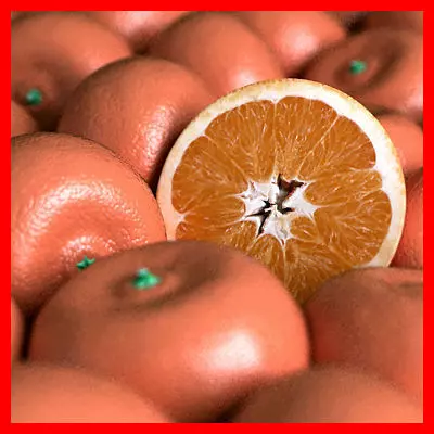 Orange Tangerine Mandarin Clementine 3D model_0