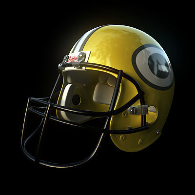 NFL Helmets Pack 3D model_12