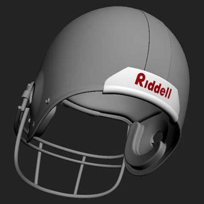 NFL Helmets Pack 3D model_39