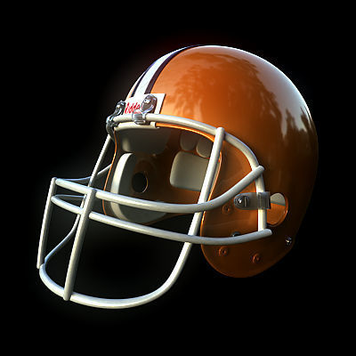 NFL Helmets Pack 3D model_8
