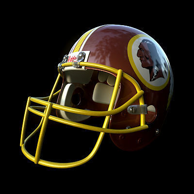 NFL Helmets Pack 3D model_32