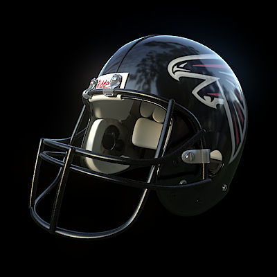 NFL Helmets Pack 3D model_2