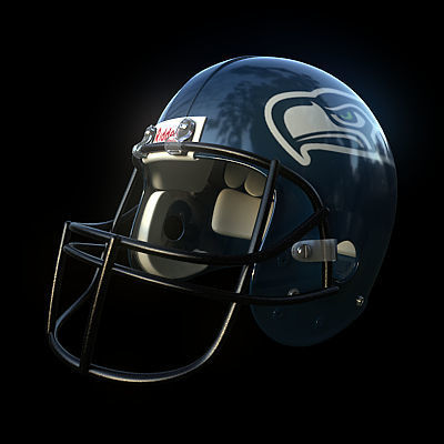NFL Helmets Pack 3D model_28