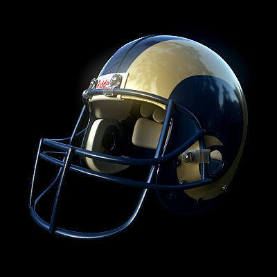 NFL Helmets Pack 3D model_29