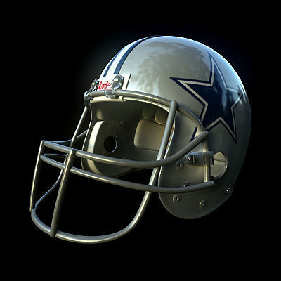 NFL Helmets Pack 3D model_9