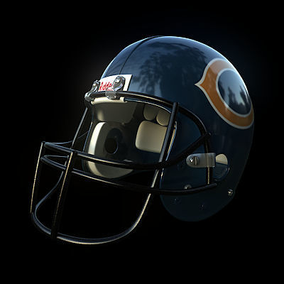 NFL Helmets Pack 3D model_6