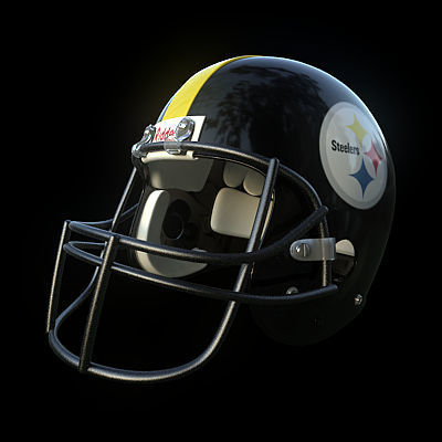 NFL Helmets Pack 3D model_25
