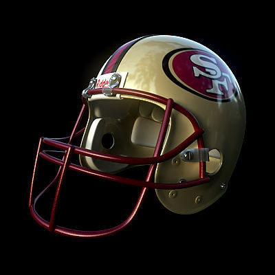NFL Helmets Pack 3D model_27