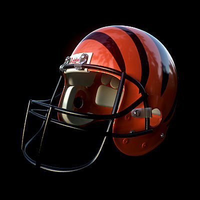 NFL Helmets Pack 3D model_7