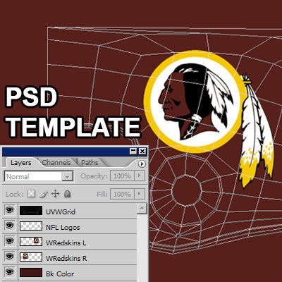 NFL Helmets Pack 3D model_40