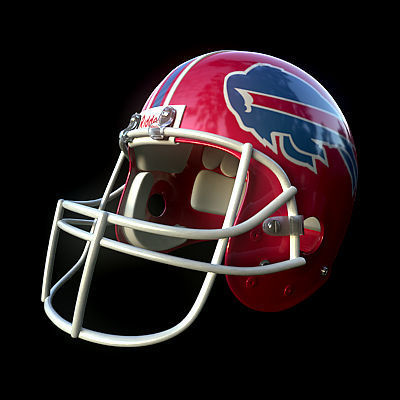 NFL Helmets Pack 3D model_4